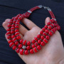 Стильне намисто з натурального коралу "Славетна"