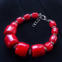 Комплект з натуральних великих коралів високої якості