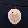 Брошка - кулон " Сливка " розшита кристалами циркону та Swarovski