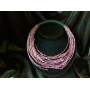 Кольє "Лапи в фіолетовому",з бісеру.