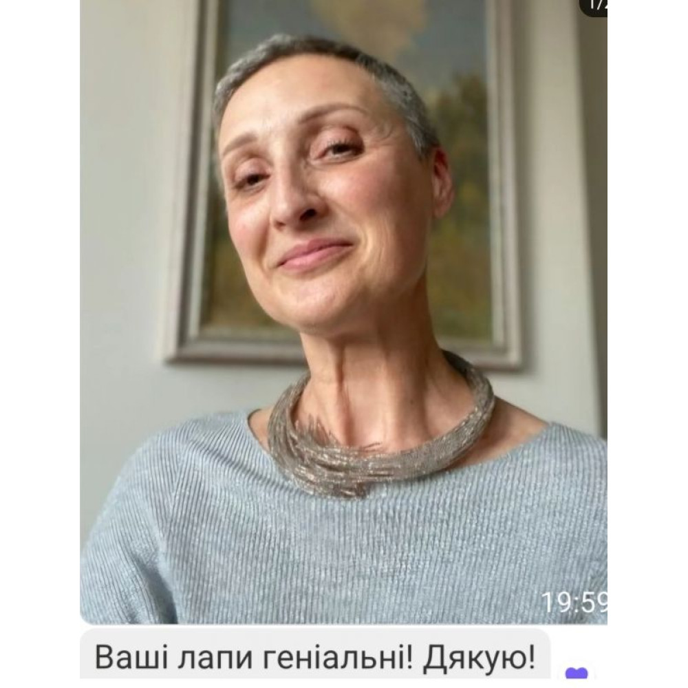Кольє Лапи срібні.