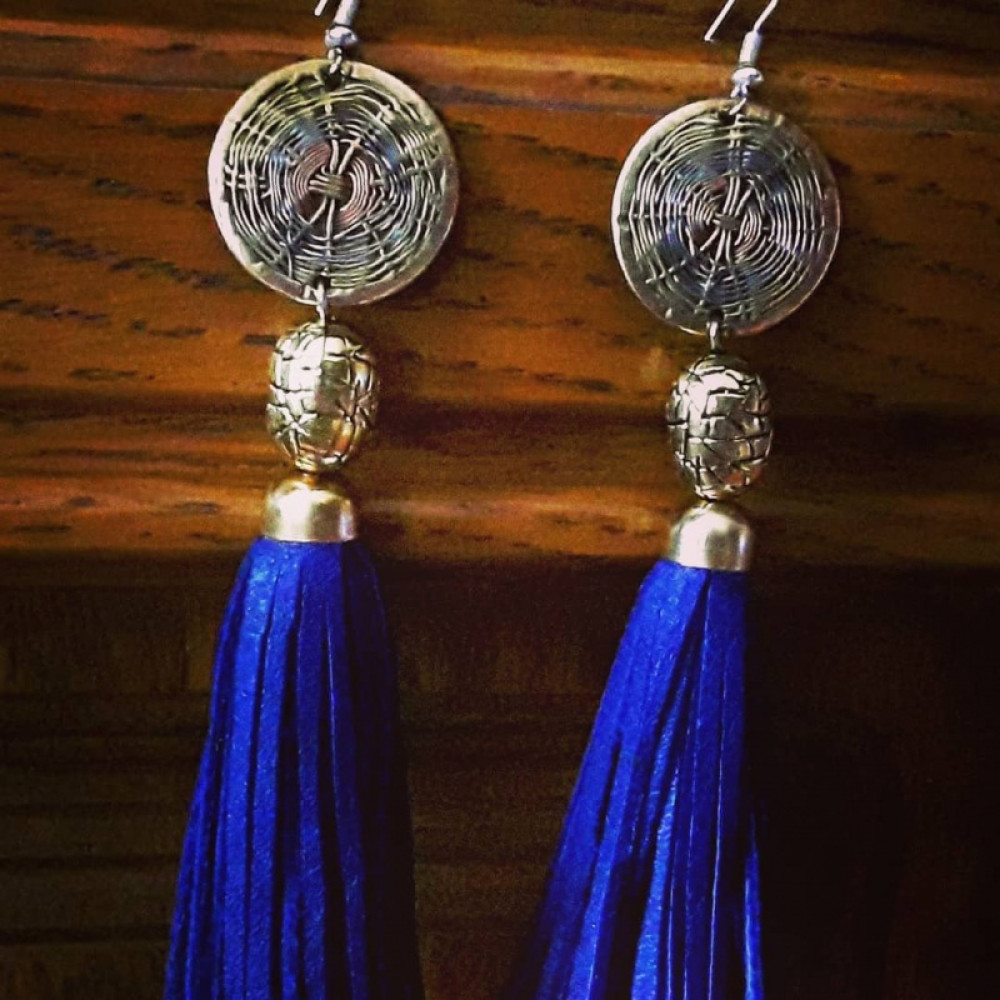 Сережки-кістоски Волошкові