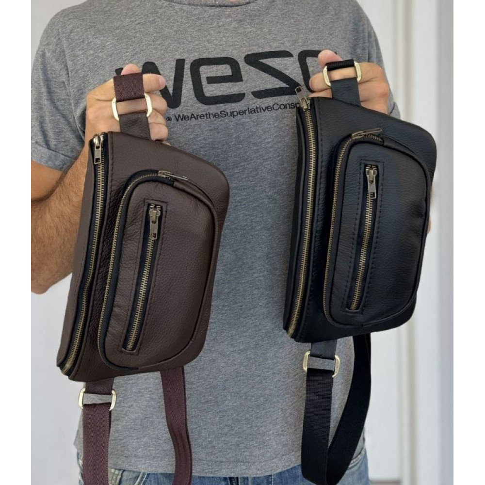 Сумка чоловіча з натуральної італійської шкіри