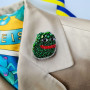 Брошка токен Pepe жаба подарунок криптотрейдеру