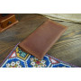 Клатч зі змійкою / Коричневий