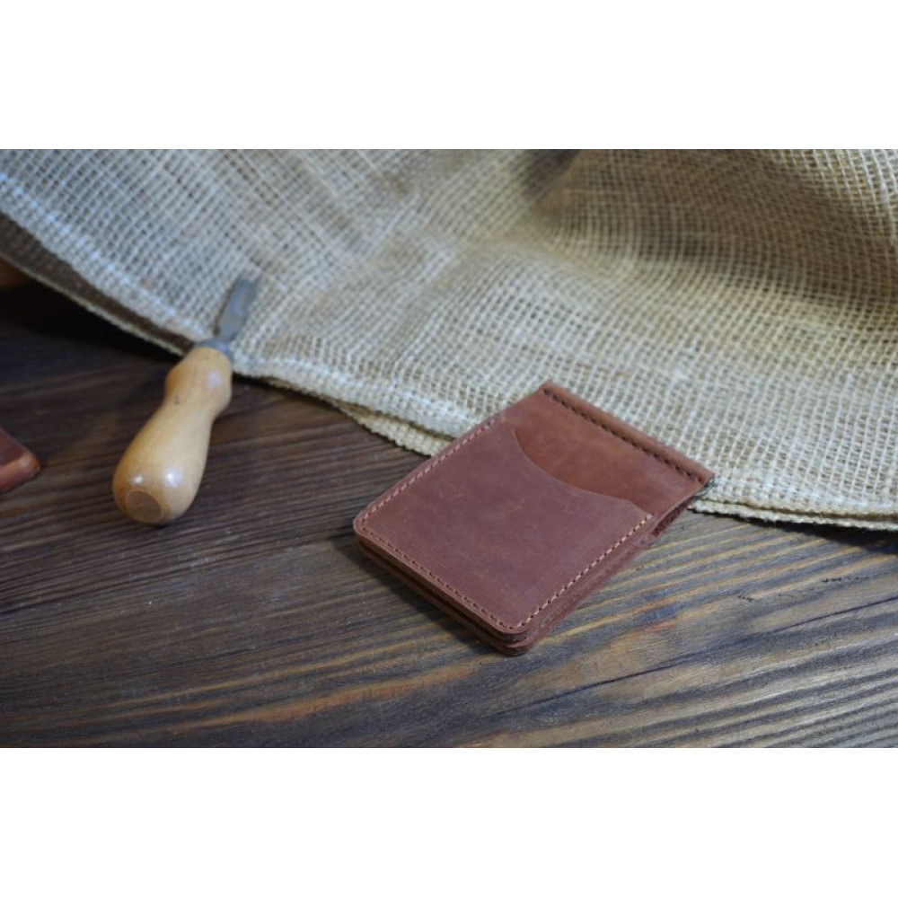 Затискач шкіряний Brown
