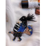 Вишита брошка "Funny bird"