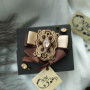 Сутажна брошка ′Bohemia′ с кристалами Swarovski