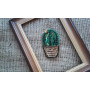 Брошка "Bright cactus"
