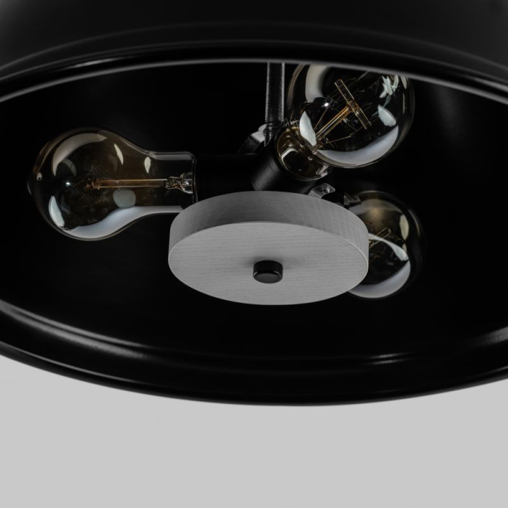 Стельова люстра schoolhouse style D390 black