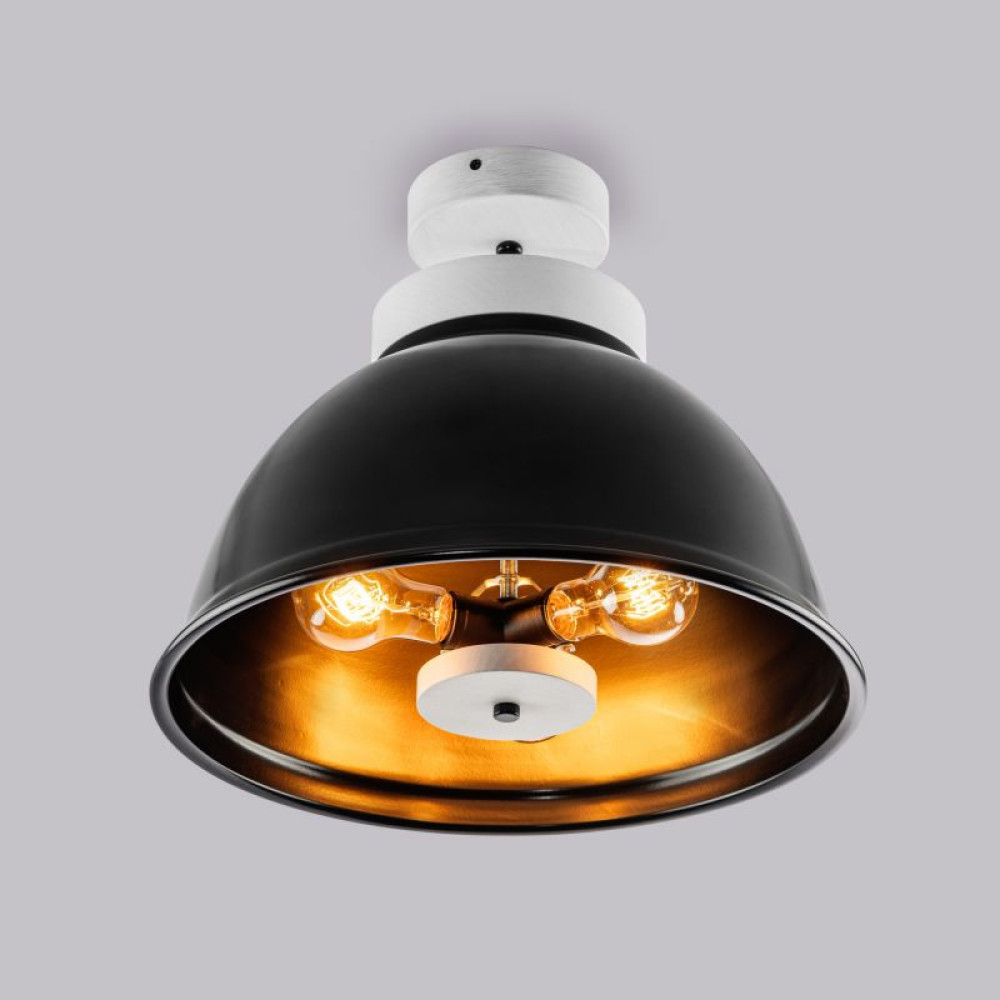 Стельова люстра schoolhouse style D390 black
