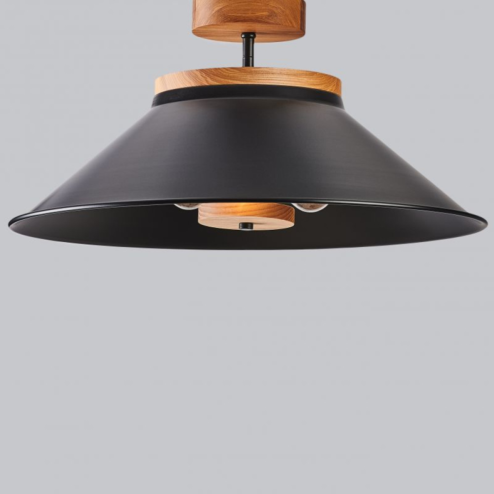 Стельова люстра schoolhouse style D500 black