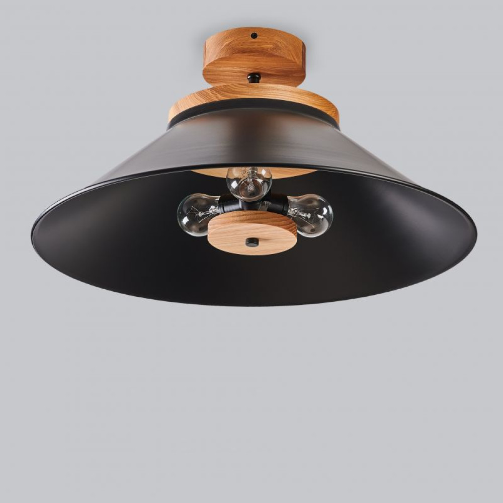 Стельова люстра schoolhouse style D500 black