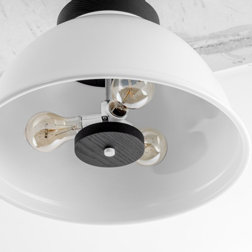 Стельова люстра schoolhouse style D390 white