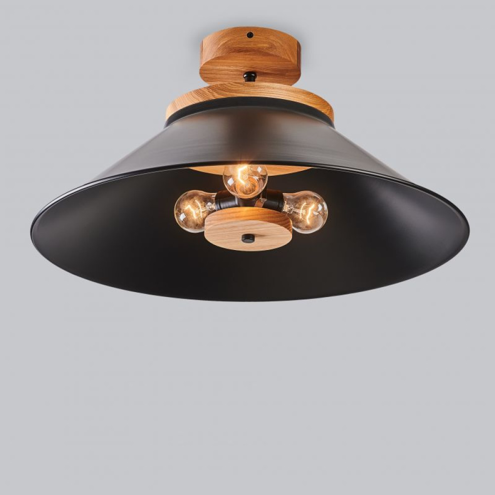 Стельова люстра schoolhouse style D500 black