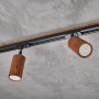 Світильник трековий Topaz black Walnut 1 метр 3 споти