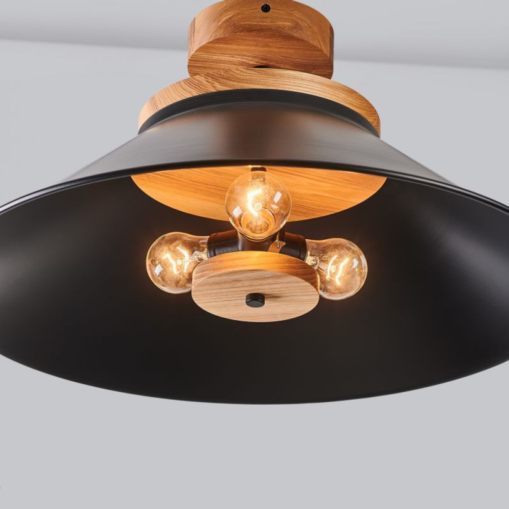 Стельова люстра schoolhouse style D500 black