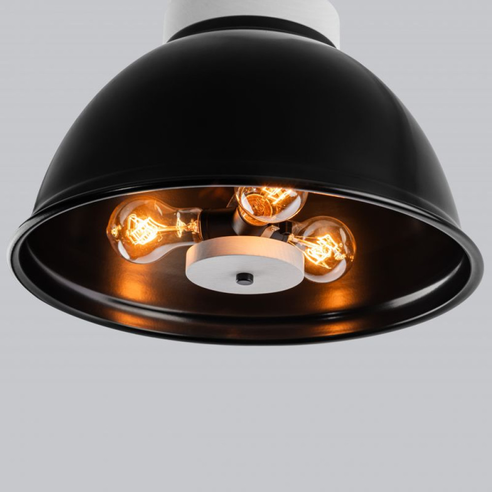Стельова люстра schoolhouse style D390 black