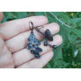 Сережки мідні з гальванікою "Сила"
