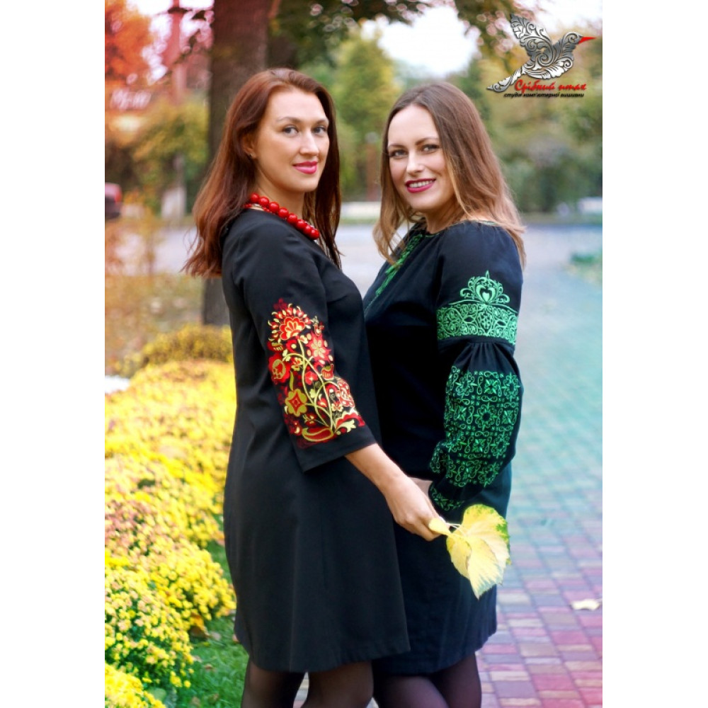 Сукня-вишиванка "Смарагд"