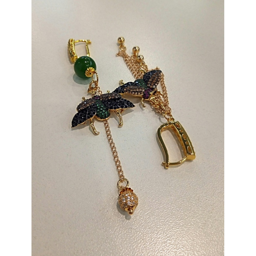 Сережки "Жуки"
