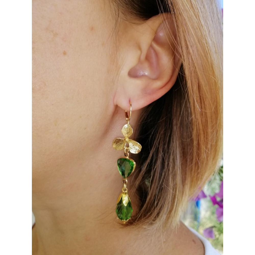 Сережки "Greengold"