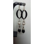 Сережки "Black and white"