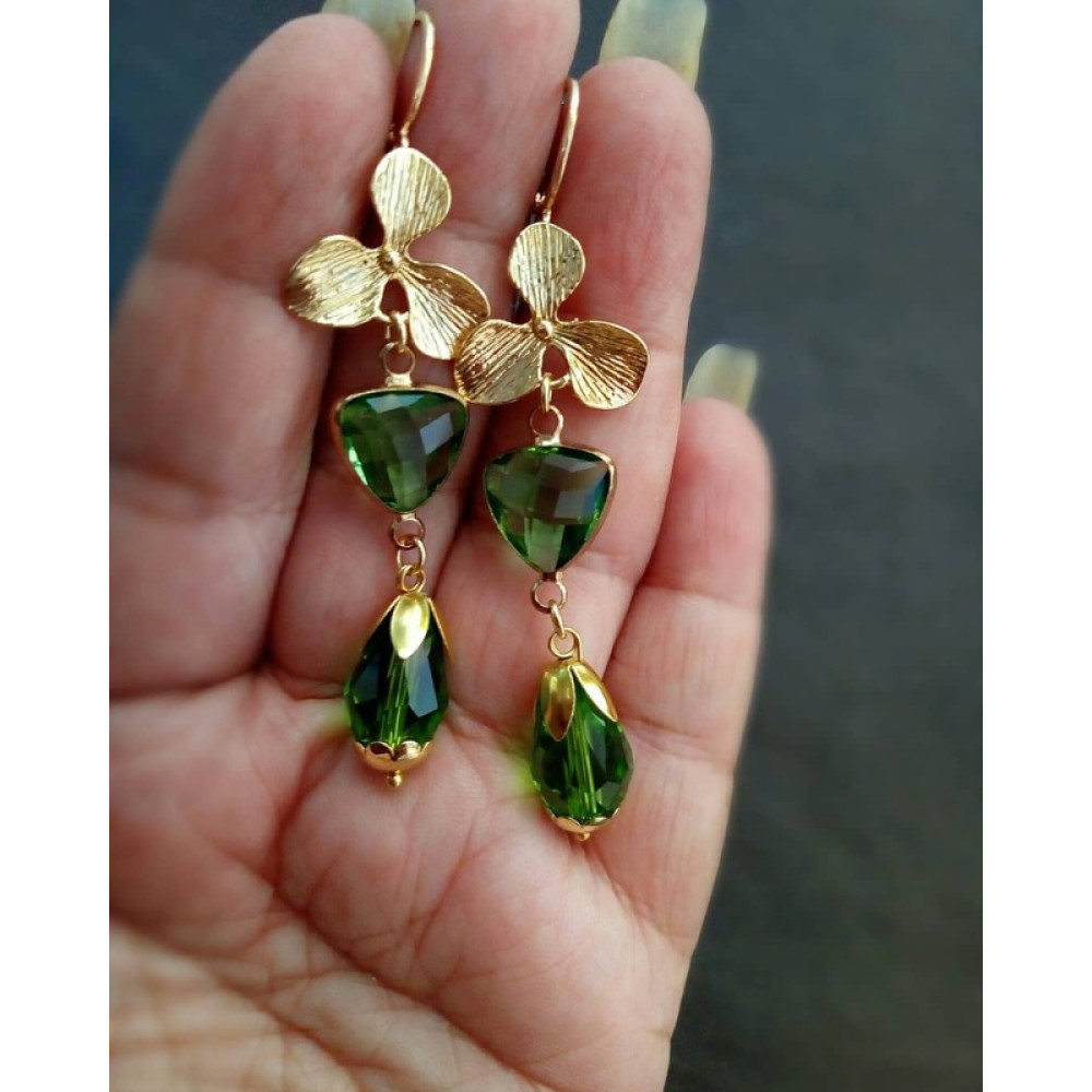 Сережки "Greengold"