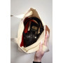 "Пані" - Міська сумка на замку принт "Маки"