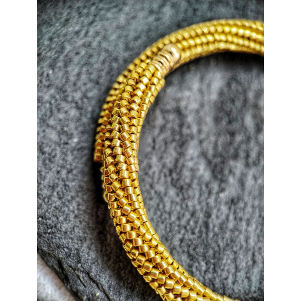 Ніжний браслет з японського бісеру Delica "Sun in Beads"
