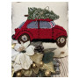 Декоративна вишита подушка з килимовою вишивкою