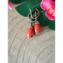 Сережки коралові