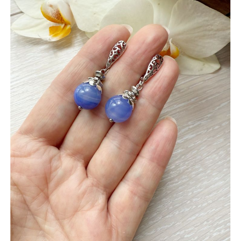 Сережки з агату