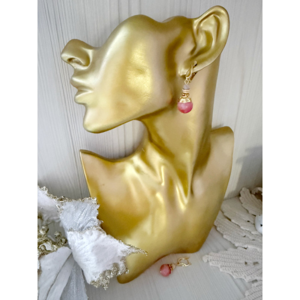 Сережки з нефриту