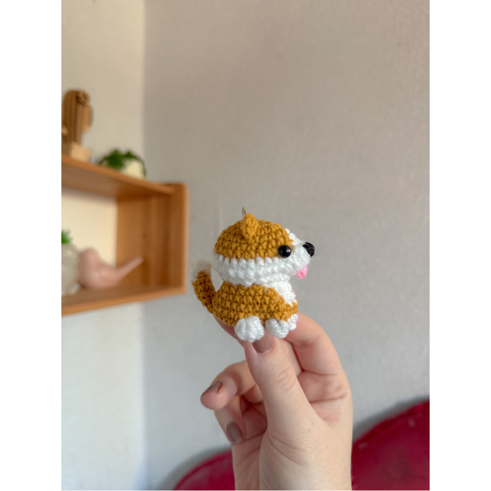 Мʼяка іграшка брелок у вигляді Коргі