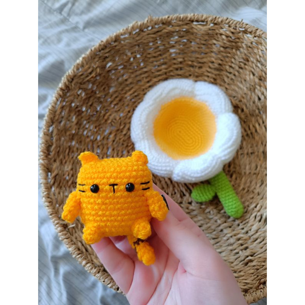 М`яка іграшка Котик в ромашці