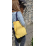 Жовта екосумка з водовідштовхуючої тканини 