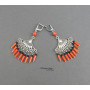 Сережки з коралу "Коралові радощі".