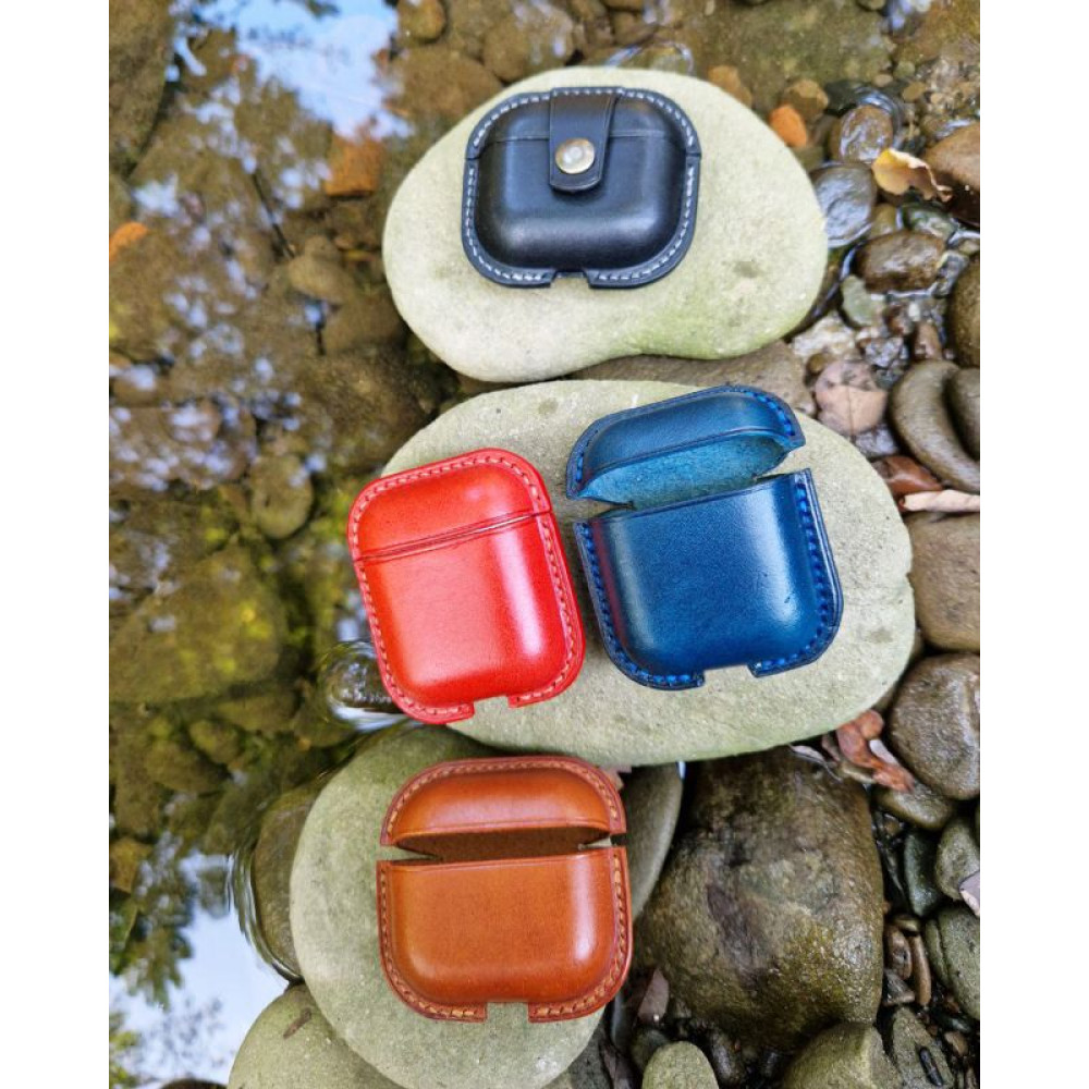 Шкіряний чохол для AirPods 1/2, 3