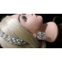 Шикарний обруч для волосся та сережки 