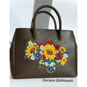 Шкіряна жіноча сумка «Мапа України»
