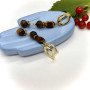 Сережки з тигровим оком