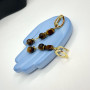 Сережки з тигровим оком