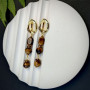 Сережки з тигровим оком