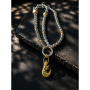 «Marine Gold» Кольє з гематиту (геметину)
