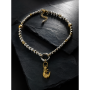 «Marine Gold» Кольє з гематиту (геметину)