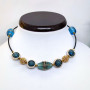 Кольє - чокер "Відтінки моря"