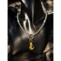 «Marine Gold» Кольє з гематиту (геметину)