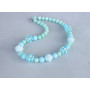 Намисто бірюзово-блакитне "Морський настрій"