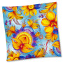 Хустка "Петриківка". Небесна.90х90 см